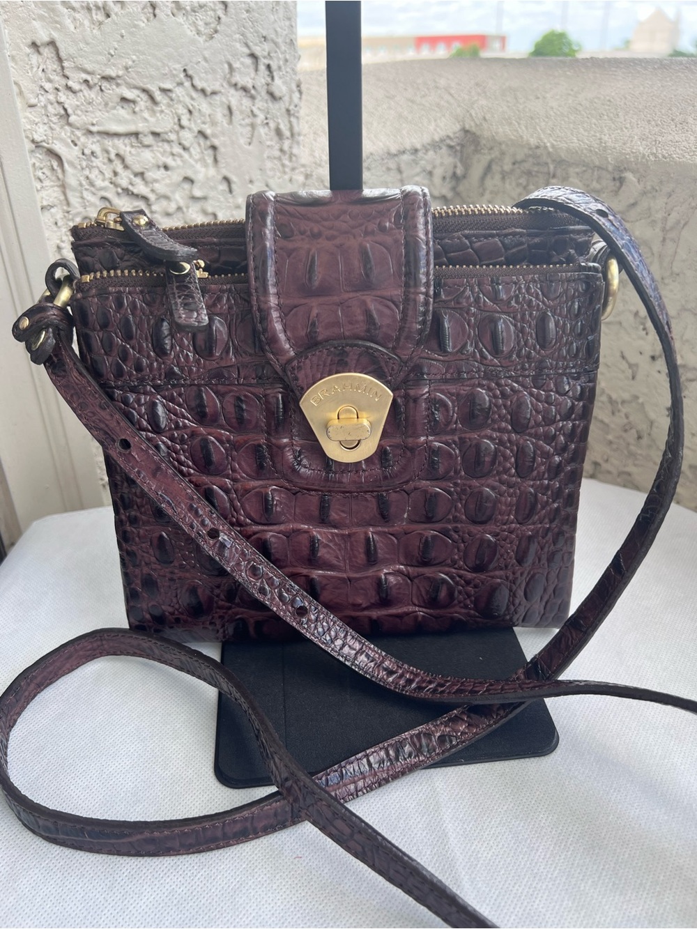 Brahmin Mojito Crossbody Travel Wallet